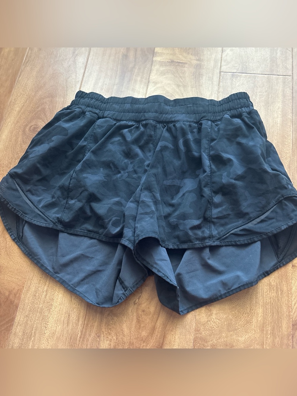 lululemon athletica Black Camo Women's Athletic Shorts